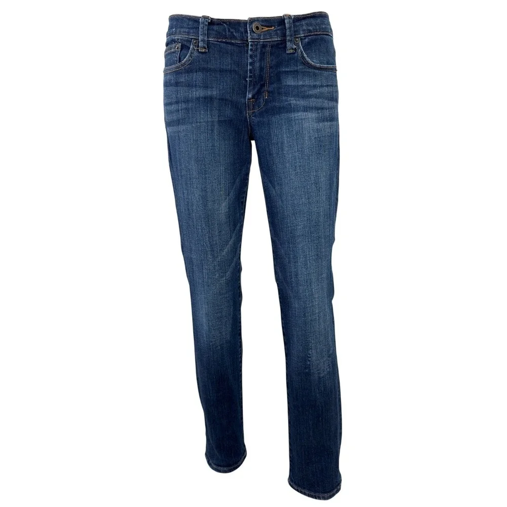 Lucky Brand Sweet Straight Jeans Womens 2/26‎ Dark Wash Blue Denim Stretch Jeans